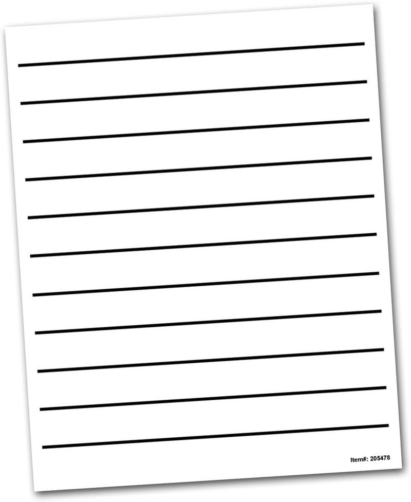 Bold Line Writing Paper with Large 0.875-in. Spaces
